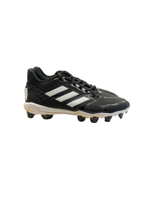 Vist Large View of Product Image Which is Used Adidas ICON SZ 8.5 BB/SB Cleats Black And White Senior 8.5