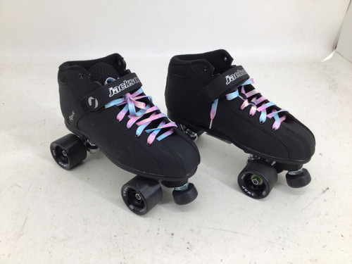 Vist Large View of Product Image Which is Used JACKSON RAVE SR 12 QUAD SKATE Senior Roller Quad Skates Black Senior 12