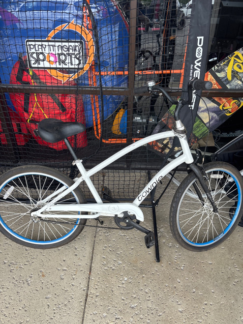 Vist Large View of Product Image Which is Used Electra TOWNIE Cruiser Bike Womens White 19-20" - LG  Frame