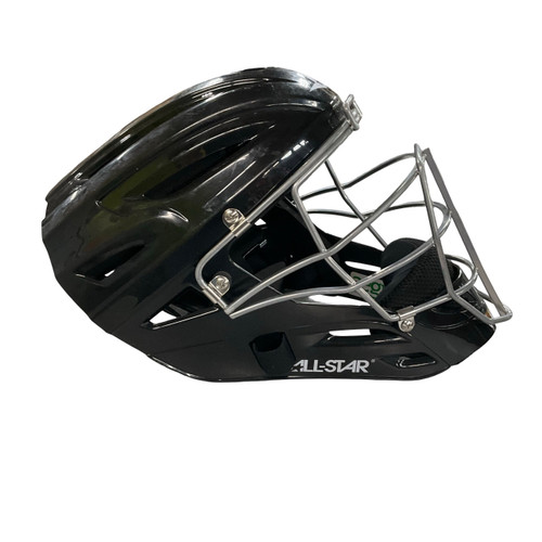 Vist Large View of Product Image Which is Used All-Star MVP2400-1 Catchers Helmet w/Mask Black LG