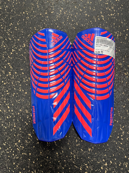 Vist Large View of Product Image Which is Used Adidas Soccer Shin Guards Junior Carolina Blue MD