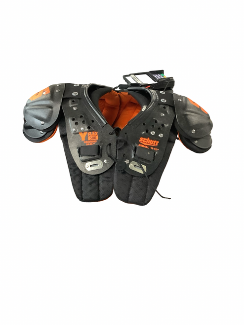 Vist Large View of Product Image Which is Used Schutt Y FLEX FB Shoulder Pads Black XS