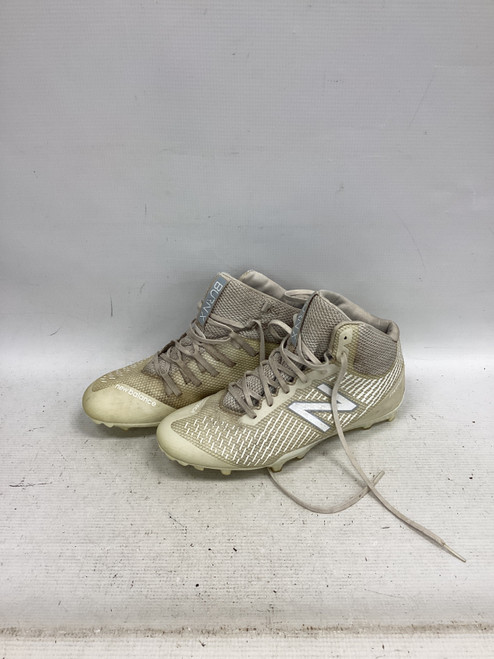 Vist Large View of Product Image Which is Used New Balance LAX Cleats Mens White Senior 8.5