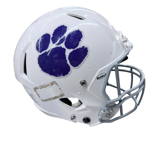 Vist Large View of Product Image Which is Used Riddell VICTOR FB Helmet White S/M