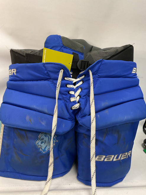 Vist Large View of Product Image Which is Used Bauer LION THERMO MAX Senior Goalie Pant Royal Blue LG