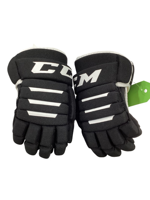 Vist Large View of Product Image Which is Used CCM TACKS 4R2 Junior Gloves Black 9"