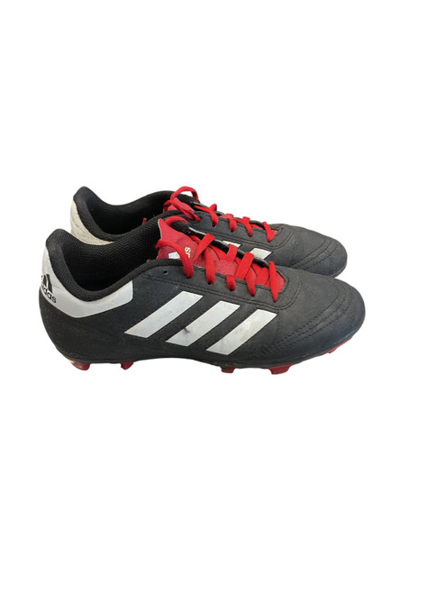 Vist Large View of Product Image Which is Used Adidas Soccer Cleats Black And White Junior 02