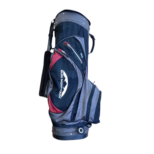 Vist Large View of Product Image Which is Used Sun Mountain BAG STAND SUN MTN BLK/RED Mens Stand Bag Black