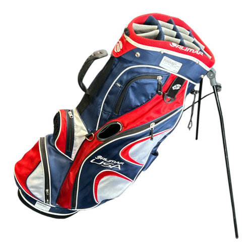 Vist Large View of Product Image Which is Used Orlimar USA STAND BAG Mens Stand Bag White/Red/Navy