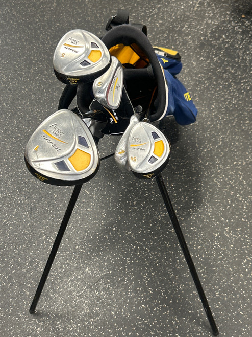 Vist Large View of Product Image Which is Used Top Flite JUNIOR SET - DRIVER DENT Jr Package Set RH Navy Blue And Yellow 8 Piece