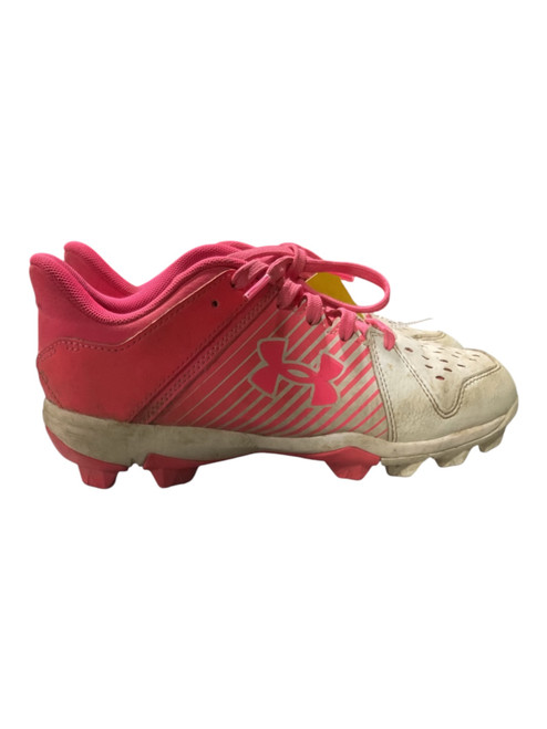 Vist Large View of Product Image Which is Used Under Armour BB CLEATS BB/SB Cleats White Junior 04
