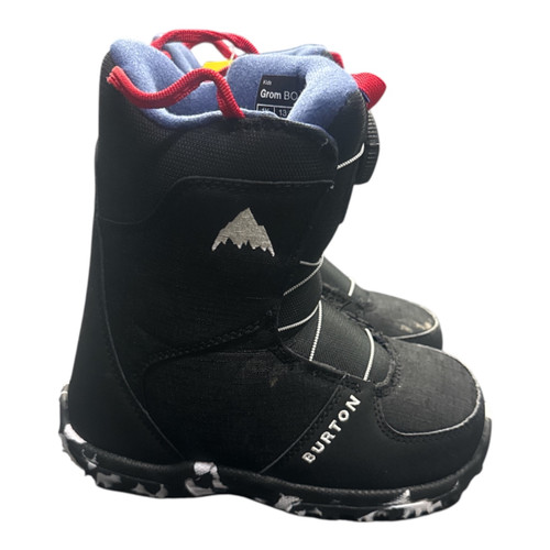 Vist Large View of Product Image Which is Used Burton GROM BOA Boys Snowboard Boots Black Junior 01