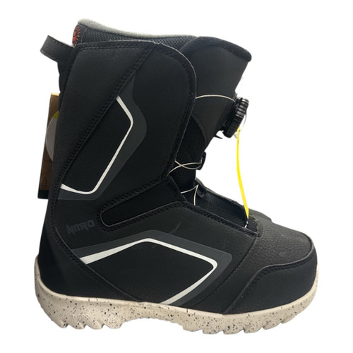 Vist Large View of Product Image Which is Used Burton DROID BOA Boys Snowboard Boots Black Junior 04.5
