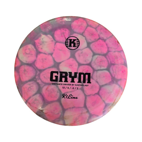 Vist Large View of Product Image Which is Used Kastaplast GRYM K1 LIME DRIVER Disc Golf Driver Pink