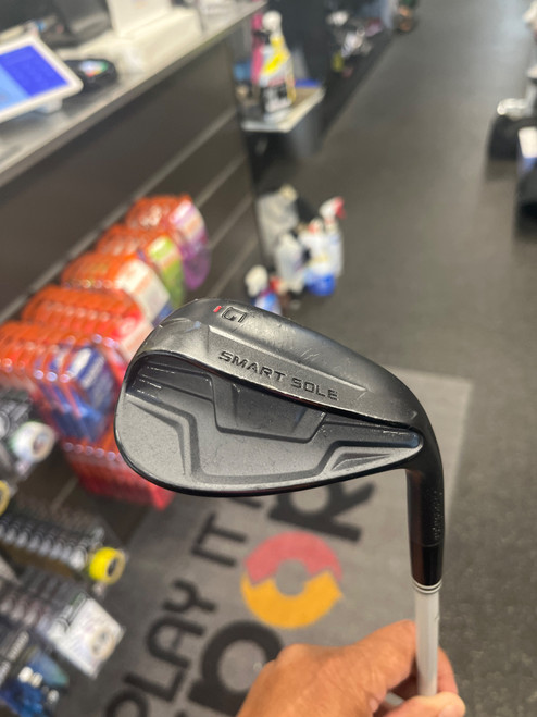 Vist Large View of Product Image Which is Used Cleveland SMART SOLE 4 BLACK SATIN Golf Wedge Womens RH Gap/Approach Wedge