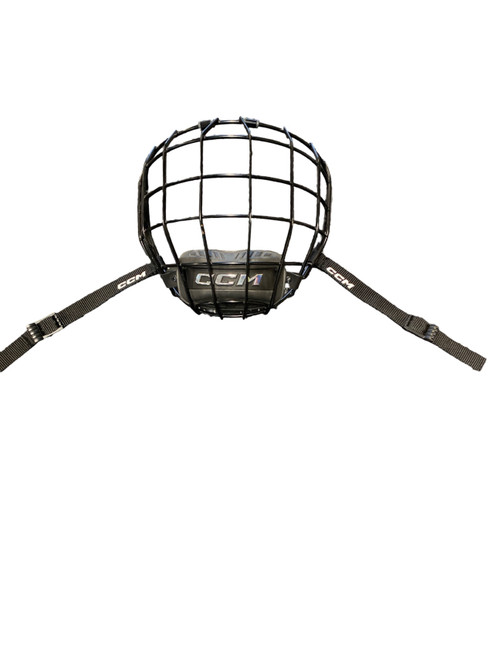 Vist Large View of Product Image Which is Used CCM Hockey Wire Mask Black SM