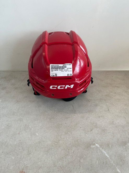 Vist Large View of Product Image Which is Used CCM USED HELMATE Hockey Helmet Only Red MD