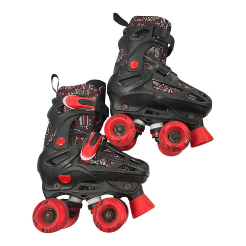 Vist Large View of Product Image Which is Used RollerDerby ADJUSTABLE SKATES Junior Roller Quad Skates Black Adjustable