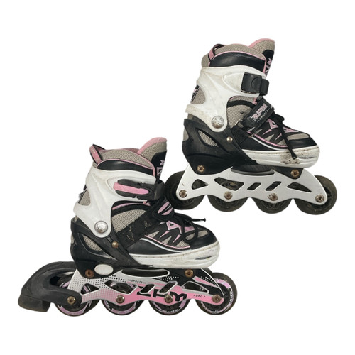 Vist Large View of Product Image Which is Used ZPM SPORTS ADJ 9-12 Child Rec Fitness Skates White Adjustable