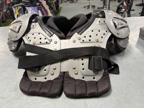 Vist Large View of Product Image Which is Used Schutt YOUTH FLEX FB Shoulder Pads Grey MD