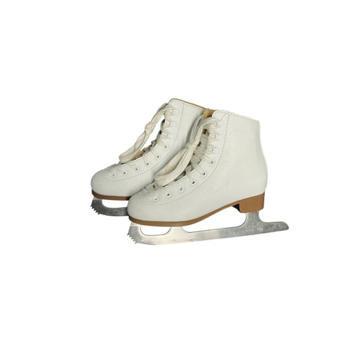 Vist Large View of Product Image Which is Used 13K DBX FIGURE SKATE Girls Figure Skate White Youth 13.0