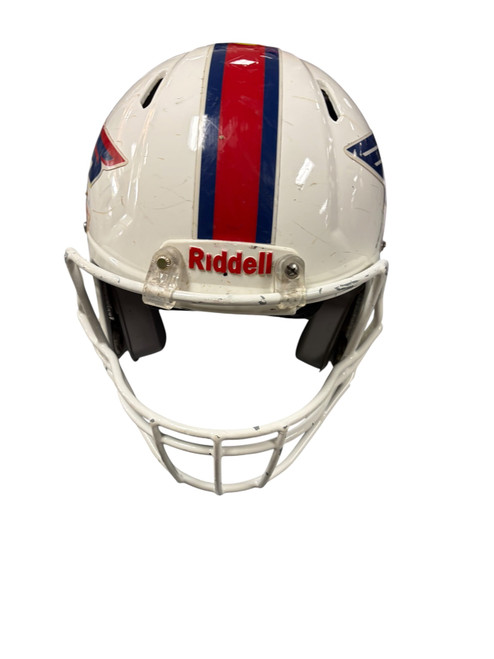 Vist Large View of Product Image Which is Used Riddell FC FB Helmet White One Size
