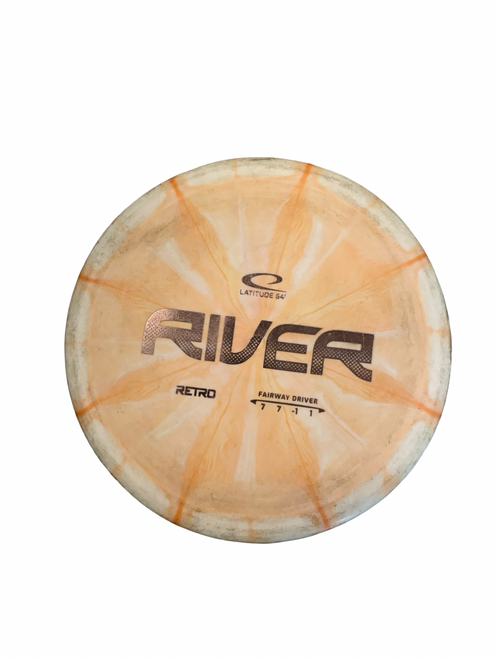 Vist Large View of Product Image Which is Used Latitude 64 RIVER Disc Golf Driver White