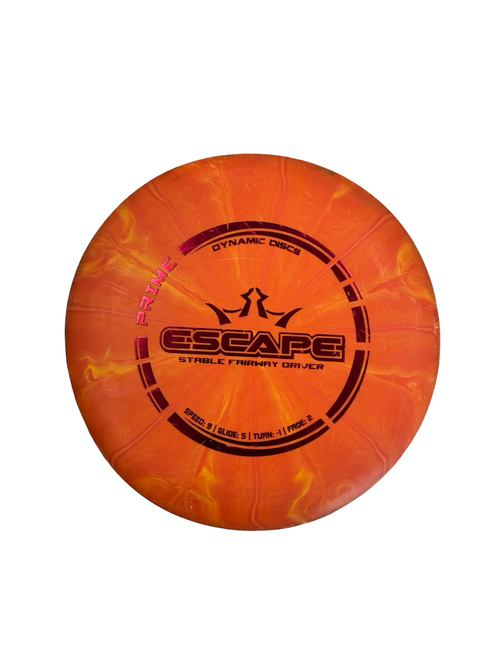Vist Large View of Product Image Which is Used Dynamic Discs ESCAPE Disc Golf Driver Orange