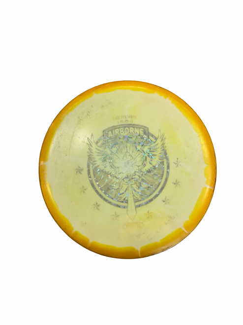 Vist Large View of Product Image Which is Used Innova AIRBORNE Disc Golf Mid Range Gold