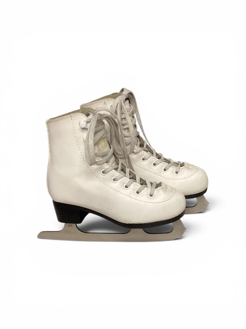 Vist Large View of Product Image Which is Used American Athletic FIGURE SKATES Girls Figure Skate White Junior 01