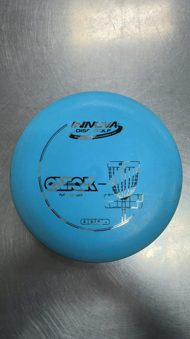 Vist Large View of Product Image Which is Used Innova AVIAR Disc Golf Putter Royal Blue