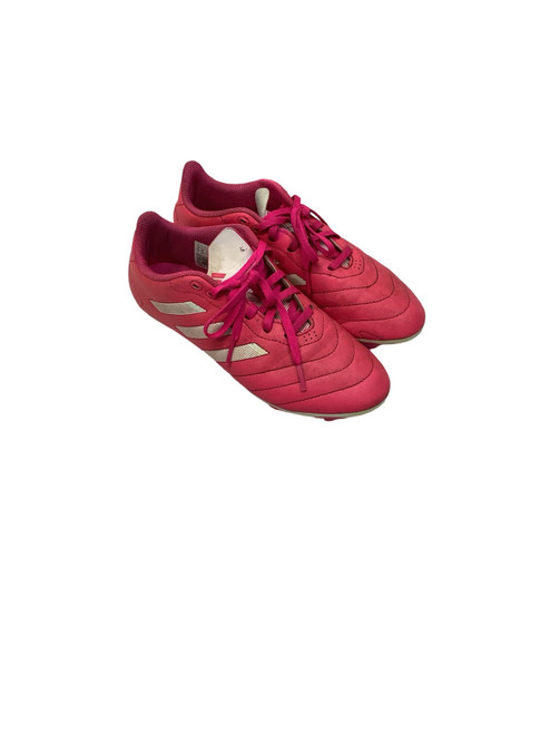 Vist Large View of Product Image Which is Used Adidas Soccer Cleats Pink Senior 5