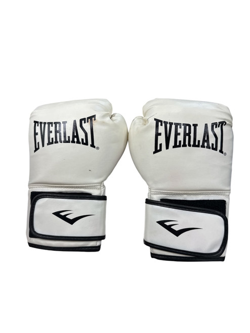 Vist Large View of Product Image Which is Used Everlast Boxing Gloves White SM