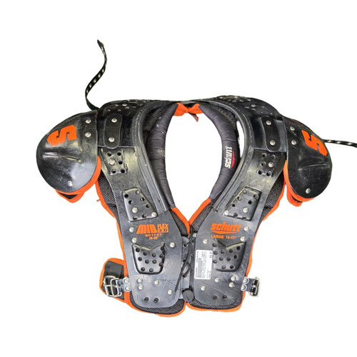Vist Large View of Product Image Which is Used Schutt MID FLEX 3.0 PADS LARGE 16-17IN FB Shoulder Pads Black LG