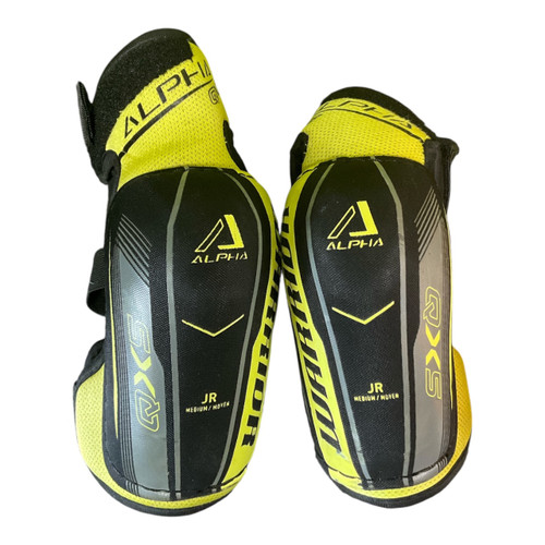 Vist Large View of Product Image Which is Used Warrior ALPHA QX5 Junior Elbow Pads MD