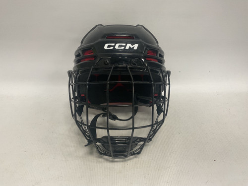 Vist Large View of Product Image Which is Used CCM TACKS 70 Helmet Cage Combo Black MD