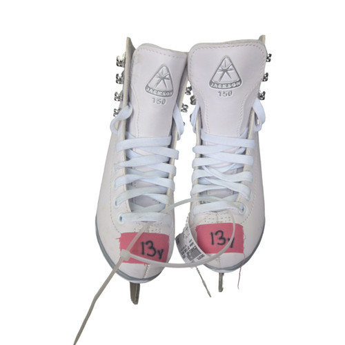 Vist Large View of Product Image Which is Used Jackson 150 FIGURE SKATES 13Y Girls Figure Skate White Youth 13.0