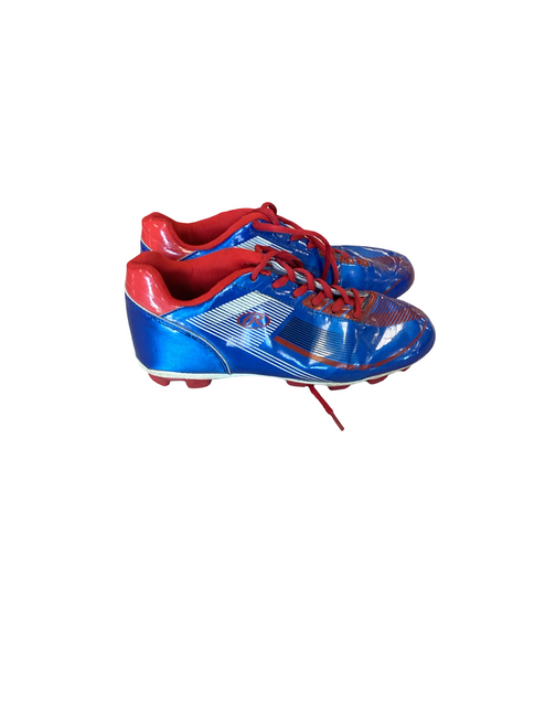 Vist Large View of Product Image Which is Used Rawlings Soccer Cleats Royal Blue Junior 04