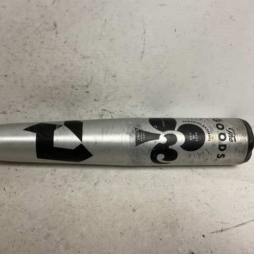 Vist Large View of Product Image Which is Used Demarini The Goods GIC-22 High School -3 Baseball Bat Grey And Black 32"