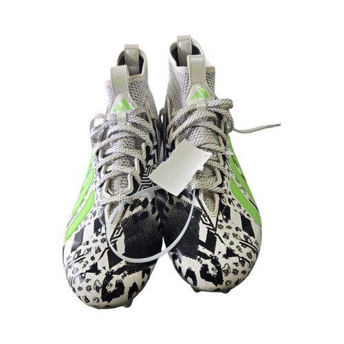 Vist Large View of Product Image Which is Used Adidas THREE STRIPE LIFE FBALL CLEATS SZ 10 Adult FB Cleats White Senior 10