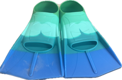 Vist Large View of Product Image Which is Used FIN BLU/GRN M Water Swim Accessory