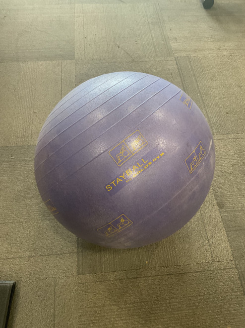 Vist Large View of Product Image Which is Used Golds Gym STAY BALL Body/Fit Ball Purple 55 cm