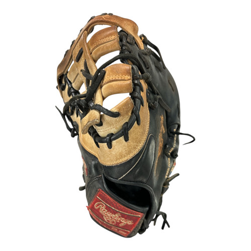 Vist Large View of Product Image Which is Used Rawlings HEART OF THE HIDE BB/SB First Base LH Throw Black 13"