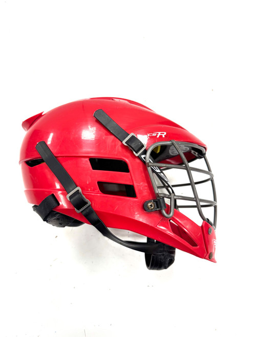 Vist Large View of Product Image Which is Used Cascade CSR U12 Lacrosse Helmet Red One Size