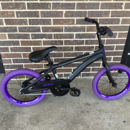 Vist Large View of Product Image Which is Used JETSON LIGHT RIDER 16IN BMX Bike Boys Black 16"