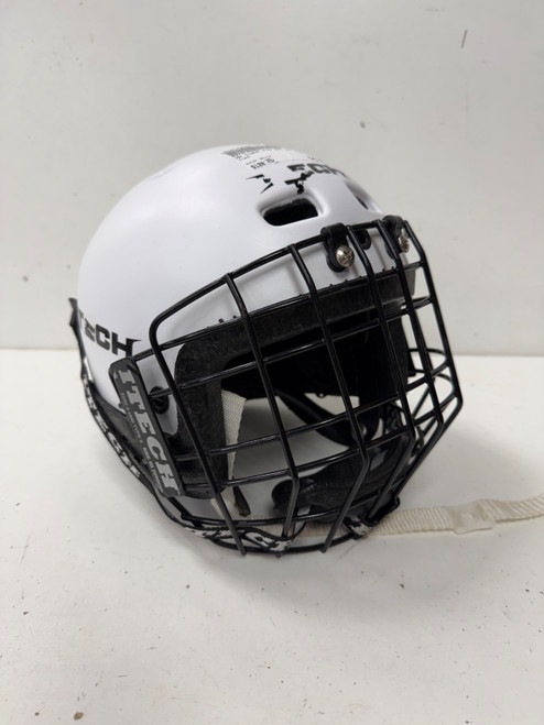 Vist Large View of Product Image Which is Used Itech M10 Helmet Cage Combo White XS