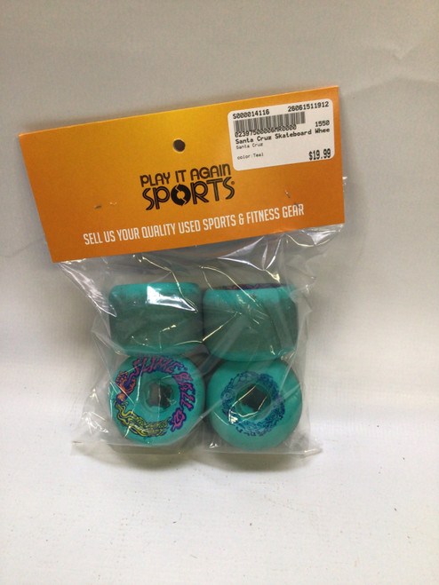 Vist Large View of Product Image Which is Used Santa Cruz Skateboard Wheel Teal