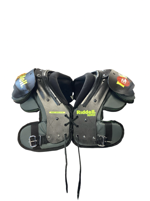 Vist Large View of Product Image Which is Used Riddell SURGE FB Shoulder Pads Black MD