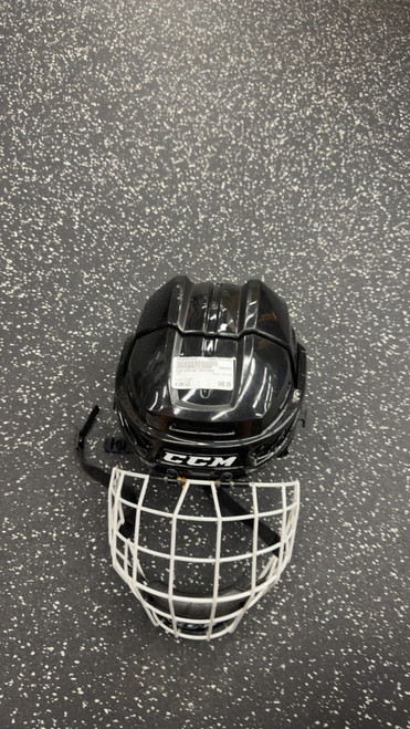 Vist Large View of Product Image Which is Used CCM HTFL90 Helmet Cage Combo Black LG