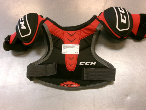 Vist Large View of Product Image Which is Used CCM QLT Junior Shoulder Pads SM